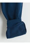 Navy Blue Elastic Waist Boys Thick Jogger Sweatpants - 4