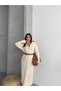 Women's Zippered Ribbed Detailed Knitwear Dress - 7