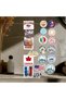 World Cities & Countries Themed Retro Sticker Set – 22X30 cm |   Laptop, Helmet, Cabinet Compatible - 2
