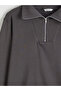 Özmarka New Season Zippered Stand Collar Men's Sweatshirt - 6