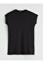 Black Crew Neck Women's Tunic - 5
