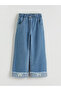 Indigo W Wide Leg Girl's Jean Pants - 2