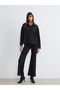 Create your style from uzg store black elastic waist Flared women's pants