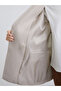 Lcw Visionbej Double-Breasted Collar Women's Cashmere Blazer Jacket - 3