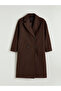 Alita City Lcw Vision Brown Double-Breasted Collar Women's Cashmere Coat with a Difference - 6