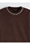 Esvab • Modern & Distinctive Zero Roba Collar Stone-Embellished Women's Knitwear Sweater - 8