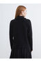 Lcw Modest Black Polo Collar Women's Knitwear Cardigan - 4