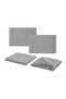 King Bed Sheets Set, 500 TC, 4 Piece, Microfiber, 41 cm Pockets, Wrinkle Free (Light Gray) - 6