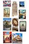 Vintage World Travel Sticker Set |   Retro City & Country Themed Decorative Stickers 22X30 cm - 4