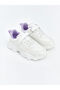 White Lace and Velcro Girls' Sports Shoes