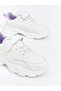 White Lace and Velcro Girls' Sports Shoes - 3