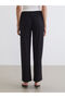 Nevavm Textured Women's Trousers with Elastic Waist - 5