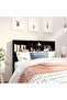 Headboard Cabinet | Black | Engineered Wood | Medium | Headboard Cabinet