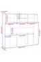 Headboard Cabinet White 120x19x103.5 cm - 6