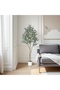 213cm Faux Olive Tree - Humidity-resistant Decor - 7