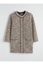 Brown Crew Neck Women's Cardigan (S6) - 5