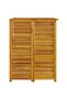 Single Garbage Bin Shed 70x89x117 cm Solid Wood Acacia - 2