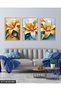 Colorful Lily 3 Piece Wooden Framed Painting Act
