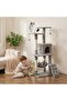 Cat Tree Tower for Indoor Cats — Multi-Level Cat Condo with 4 Sisal Scratching Posts - 8