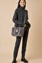 Plush Detailed Women's Hand and Shoulder Bag - (Height 33 X Width 22 X Depth 12 cm) - 4