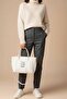 Women's Plush Small Hand and Shoulder Bag - Teddy (33X22X12 cm) - 3