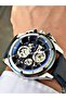 Functional Navy Blue Color 5 Atm Water Resistance Steel Case Men's Wristwatch 4469Mr - 3