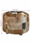 Pouffe Goatskin Leather Round 50x50x45 cm - 3