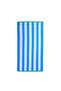 Beach Towel White & Light Blue Cool Stripe 86 X 162 Cm Cotton Pool Towel