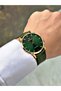 Green Color 5 Atm Water Resistant Slim Steel Case Men's Wristwatch 631494Mr - 2