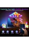 قطع الواح اضاءة ليد سداسية ذكية تعمل بجهاز تحكم وتطبيق، اضاءة العاب RGB مع مزامنة موسيقية 12 قطعة - 6