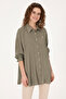 Women's Light Khaki Long Sleeve Shirt 50311917-Vr183 - 3