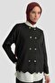 Button Detailed Knitwear Set 25Ktd6118 Black - 3
