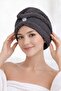 Women's Hair Cap / Hair Towel Elastic, Buttoned, Microfiber (7 Colors) Bath Towel Quick Drying - 4