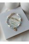 Sea Shell Gold Starfish Pearl Detail Blue Beaded Oyster Handmade Women's Bracelet - 2