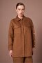 Women's Suede Suit Camel 31276 - 2