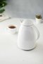 1 Lt Thermal Insulated Tea and Cold Water Thermos Soft White (Keeps Hot for 12 Hours & Has Glass Inside) - 2