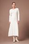 Women's Stone Detailed Knitwear Dress Ecru 25253