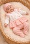 5 Piece 100% Cotton Floral and Mushroom Embroidered Newborn Baby Girl Hospital Discharge Set (Boxed) 0-3 Months - 4
