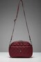 Women's Quilted Crossbody Bag - Shoulder Bag with Strap - 2