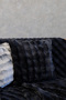 Plush Puffy Decorative Pillow Cushion Cover Fluffy Bubble Black 1 Piece 50X50 cm - 4