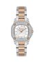 Fl.1.10475-5 Square Dial Stone Design Metallic-Rose Color Women Wrist Watch