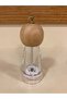 Mill Salt and Black Pepper Grinder Medium Size Transparent Acrylic Wooden Model Height 18 cm - 3