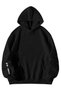 Unisex Black Oversized Hoodie - F1 Bang Lewis Hmltn Printed 3 Thread Ş Fleece-Lined Streetwear Sweatshirt - 2