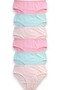 Clear Colored Patterned Bato Cotton Women's Panties 6-Piece Breathable Daily Comfortable Soft Fabric - 2