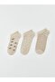 Patterned Women's Booties Socks 3-Pack