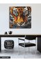Oil Painting Look Tiger One Piece Square Canvas - Canvas Painting