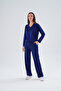 Women's Famous High Quality Plus Size Modal Fabric V-Neck Bottom-Top Set - 1003