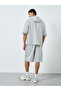 Men Hooded Oversized T-Shirt and Shorts Co-Ords - 5