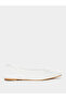 White Slingback Flat Shoes