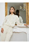 Women Floral Jacquard Sheer Shirt